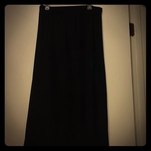 Black maxi skirt